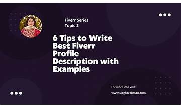 10 Tips to Write Best Fiverr Profile Description in 2023